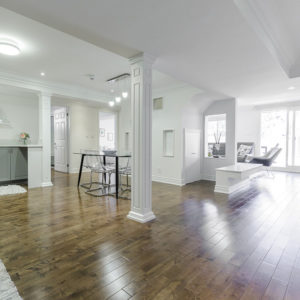 Basement Remodeled with White paints